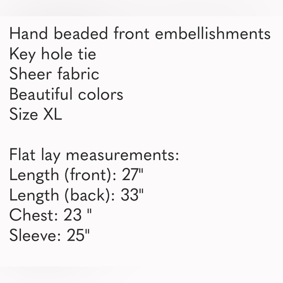 SOFT SURROUNDINGS BEAUTIFUL EMBELLISHED TUNIC - Picture 9 of 9